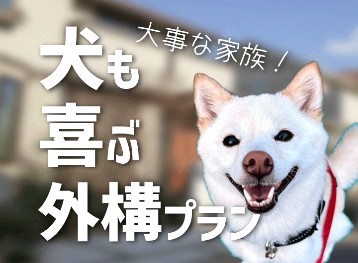 大事な家族！  "犬が喜ぶ" 外構プランとは？